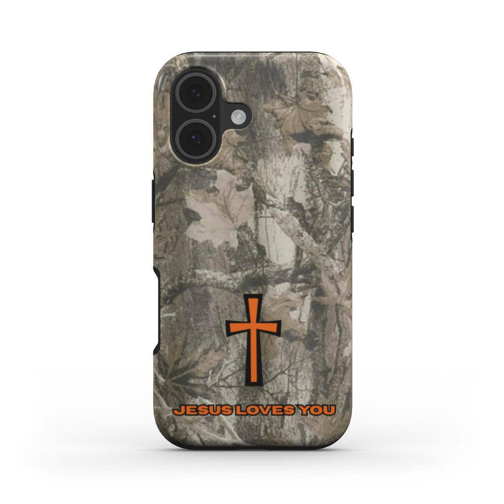 Jesus Loves You – Camo Orange
