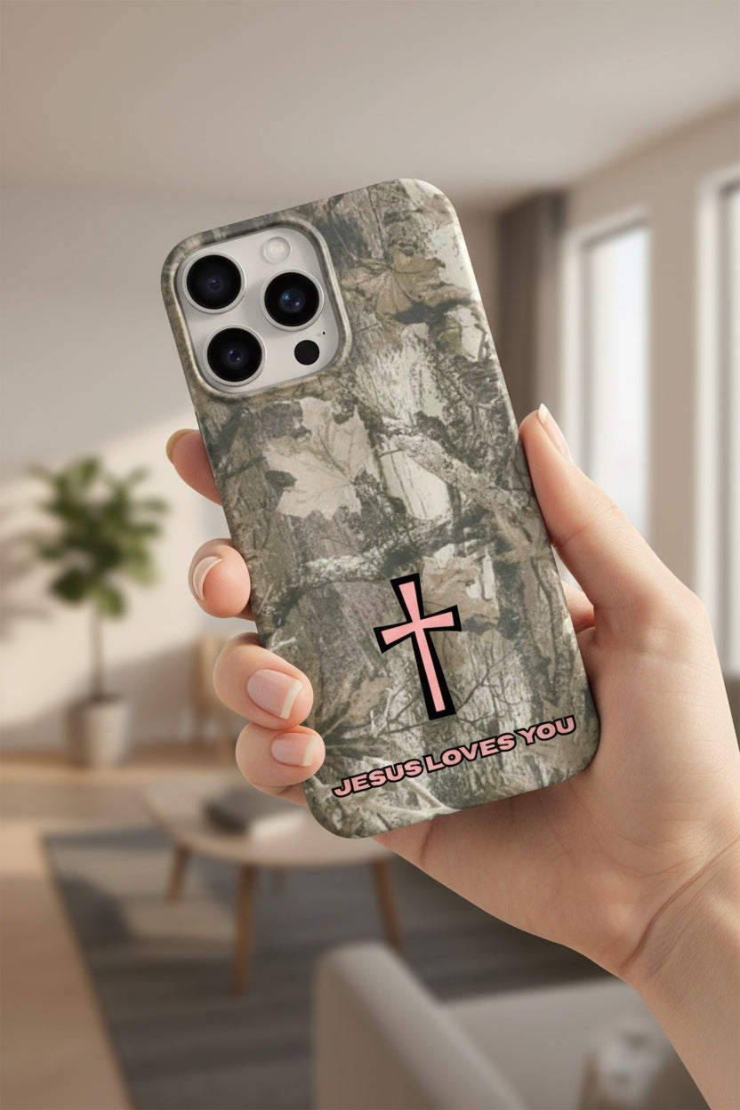 Jesus Loves You – Camo Pink