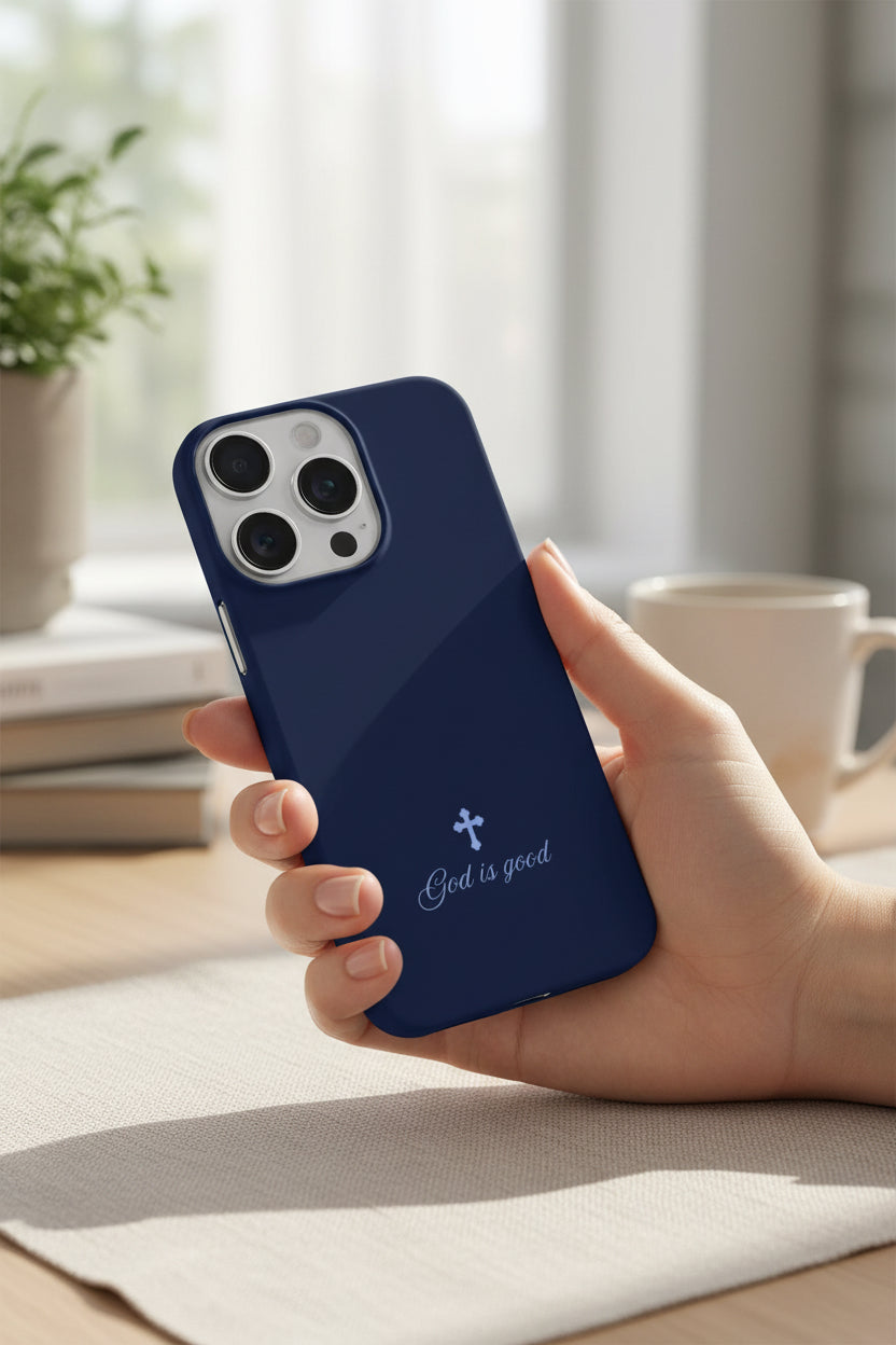 Navy Blue "God is good"