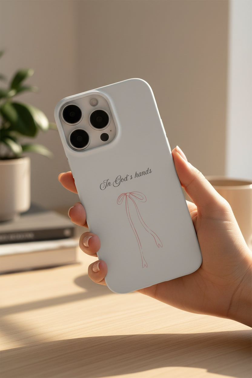 Grey Bow "In God's hands"