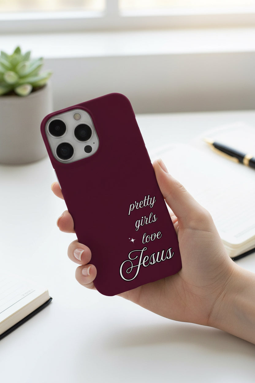 Pretty Girls Love Jesus – Burgundy
